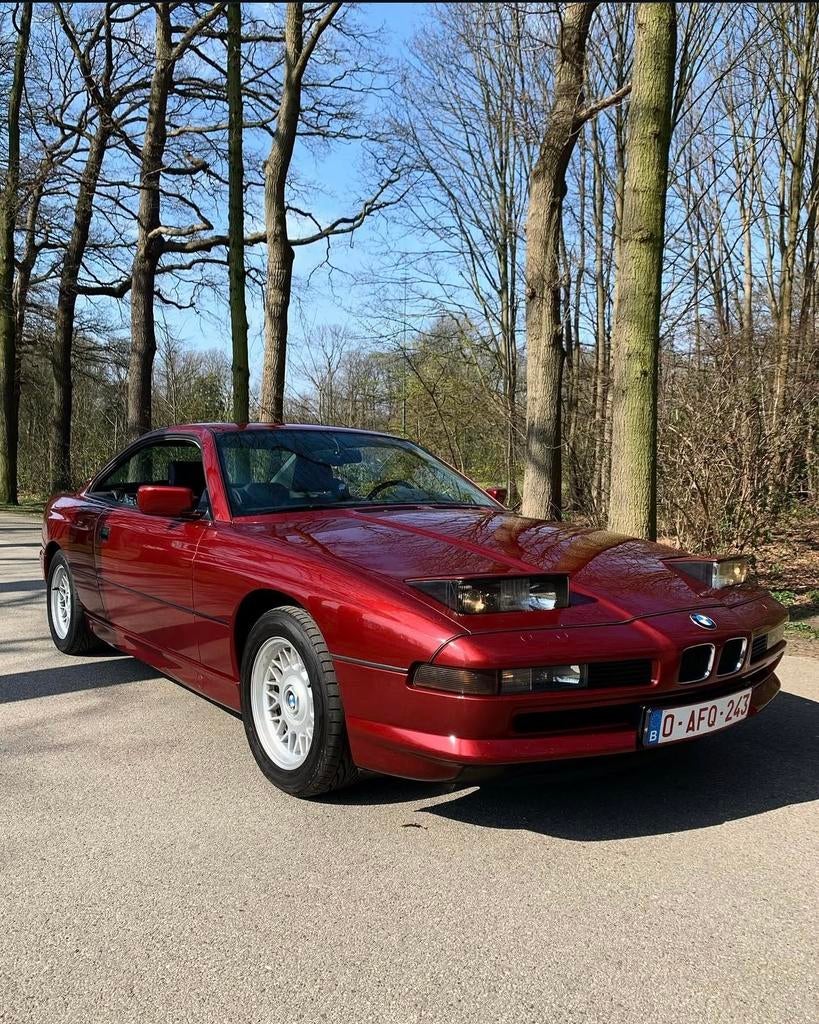 Bmw 850i e31, Auto's, BMW, Particulier, 8-Serie, Benzine, Euro 1, Coupé, Automaat, Rood, Zwart, Leder, Achterwielaandrijving, Onderhoudsboekje
