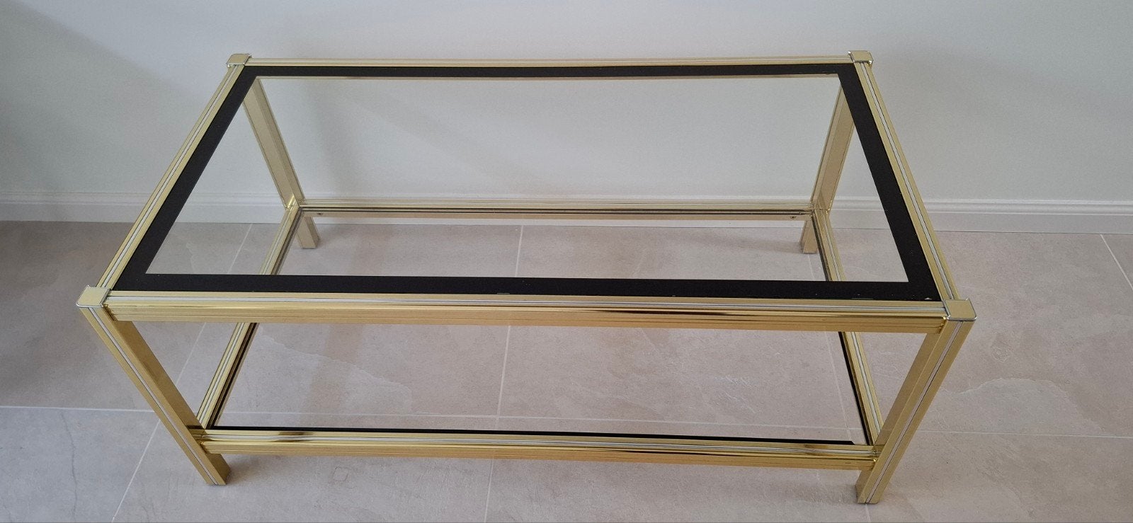 Salontafel, Gebruikt, 100 tot 150 cm, Ophalen of Verzenden, Glas