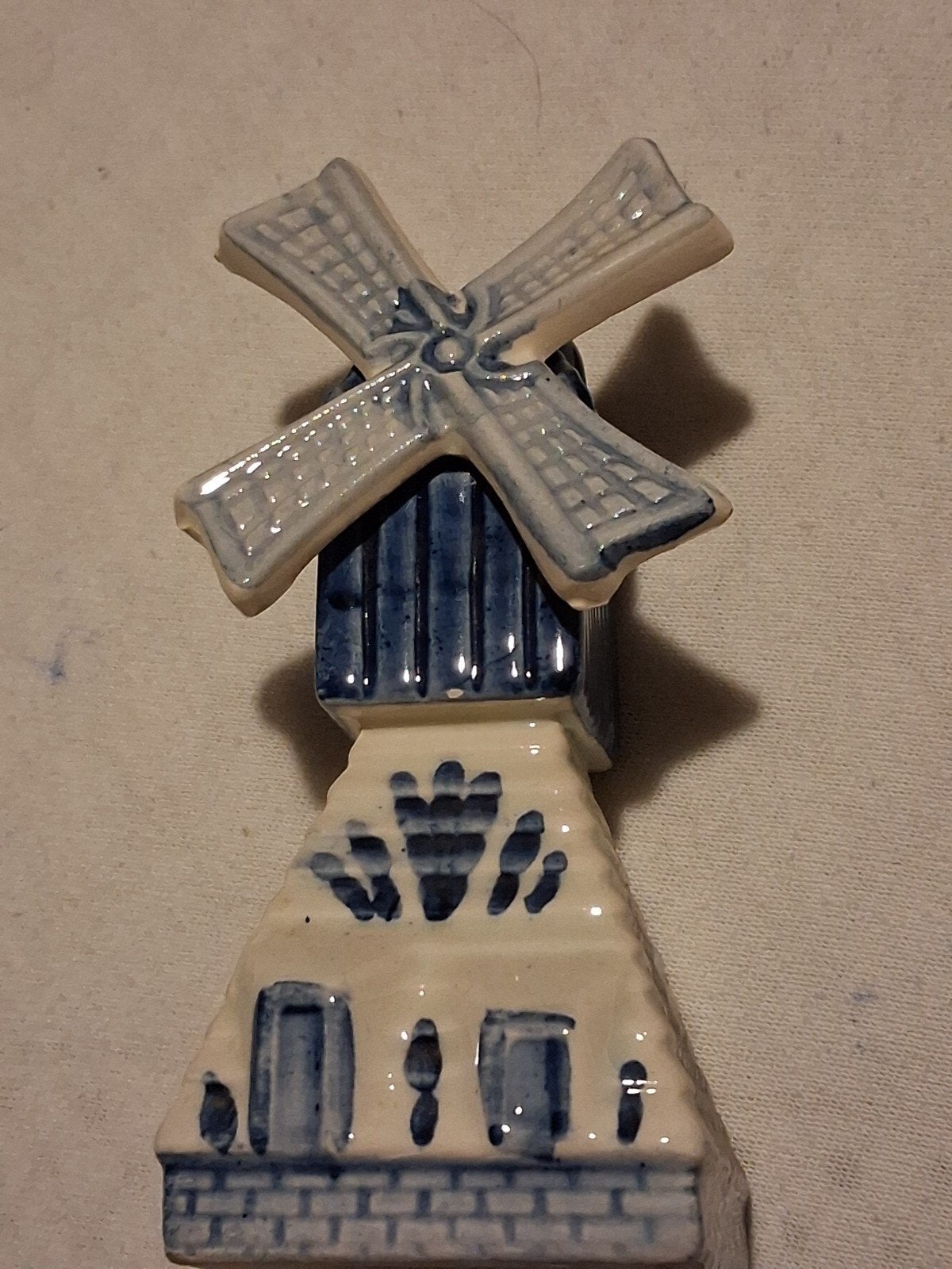 Delfts Blauw Handgeschilderde Molen, Antiek en Kunst, Ophalen of Verzenden