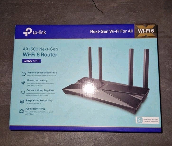 TP-Link AX1500 Wi-Fi 6 Router (Archer AX10), Computers en Software, Routers en Modems, Ophalen of Verzenden, Zo goed als nieuw