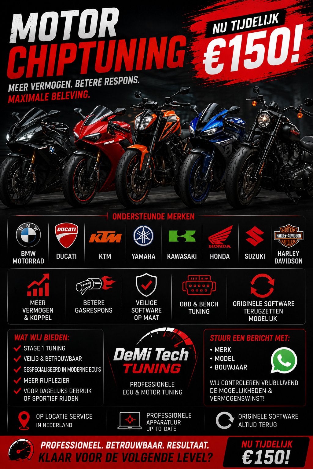 Chiptuning voor Motoren ECU Tuning, Ophalen