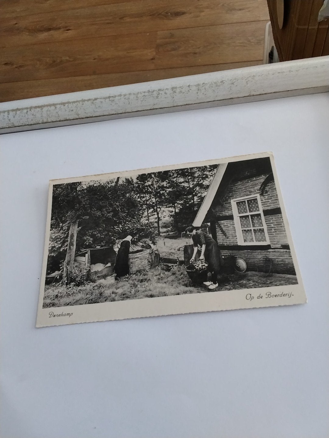 Oude Ansichtkaart Denekamp - Op de Boerderij, Ophalen of Verzenden, Voor 1920, Gelopen