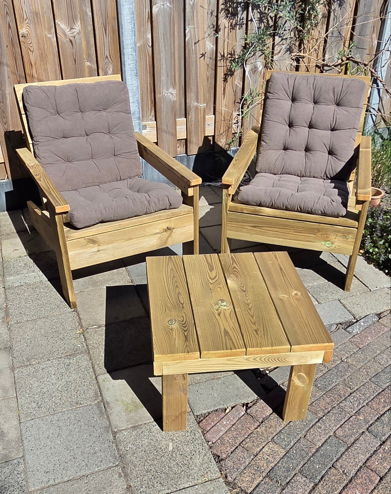 Tuinstoelen de luxe gratis kussens, Tuin en Terras, Tuinsets en Loungesets, Ophalen, Nieuw, Stoel