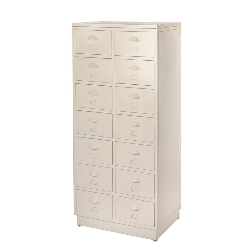 SHOWROOM Vintage Ladekast Retro Apotheek Refurbished Wit, Info@dehanzeherten.nl, De Hanze Herten BV, 100 tot 150 cm, Nieuw