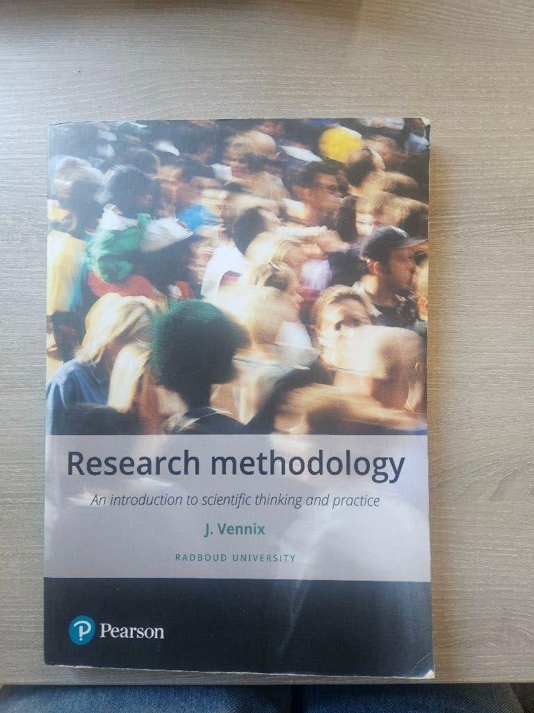 Research Methodology- J.Vennix, Pearson, Verzenden, Nieuw, WO