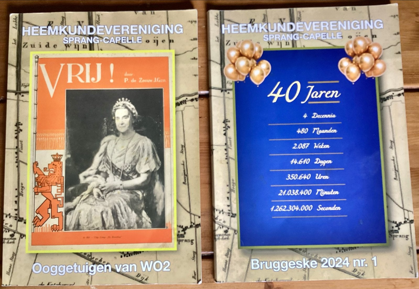 2 MOOIE BOEKEN VAN DE HEEMKUNDEVERENIGING SPRANG-CAPELLE, Ophalen of Verzenden