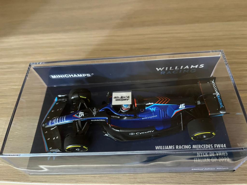 Nyck de Vries Williams 1/43 Minichamps eerste punten, Ophalen of Verzenden, Auto, MiniChamps