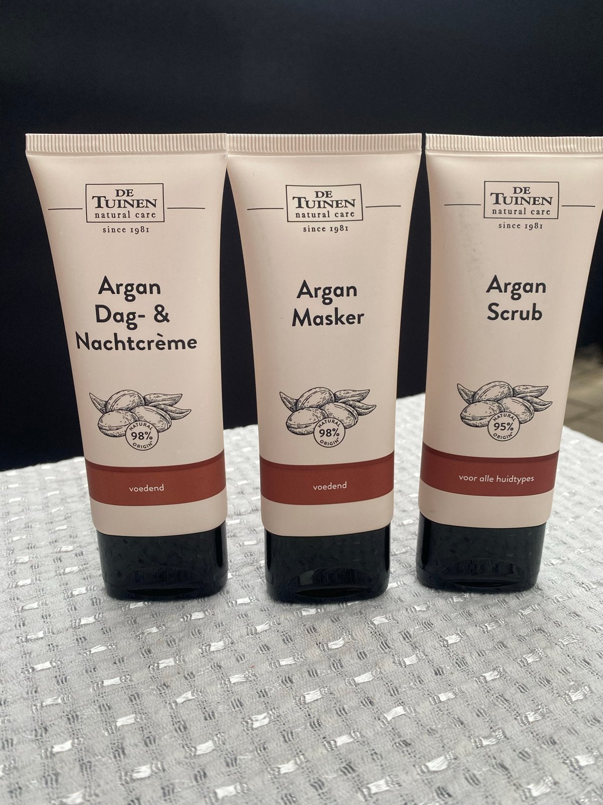 De Tuinen Argan Gezichtsverzorgingsset (3 stuks), Sieraden, Tassen en Uiterlijk, Ophalen of Verzenden, Nieuw, Gehele gezicht, Reiniging