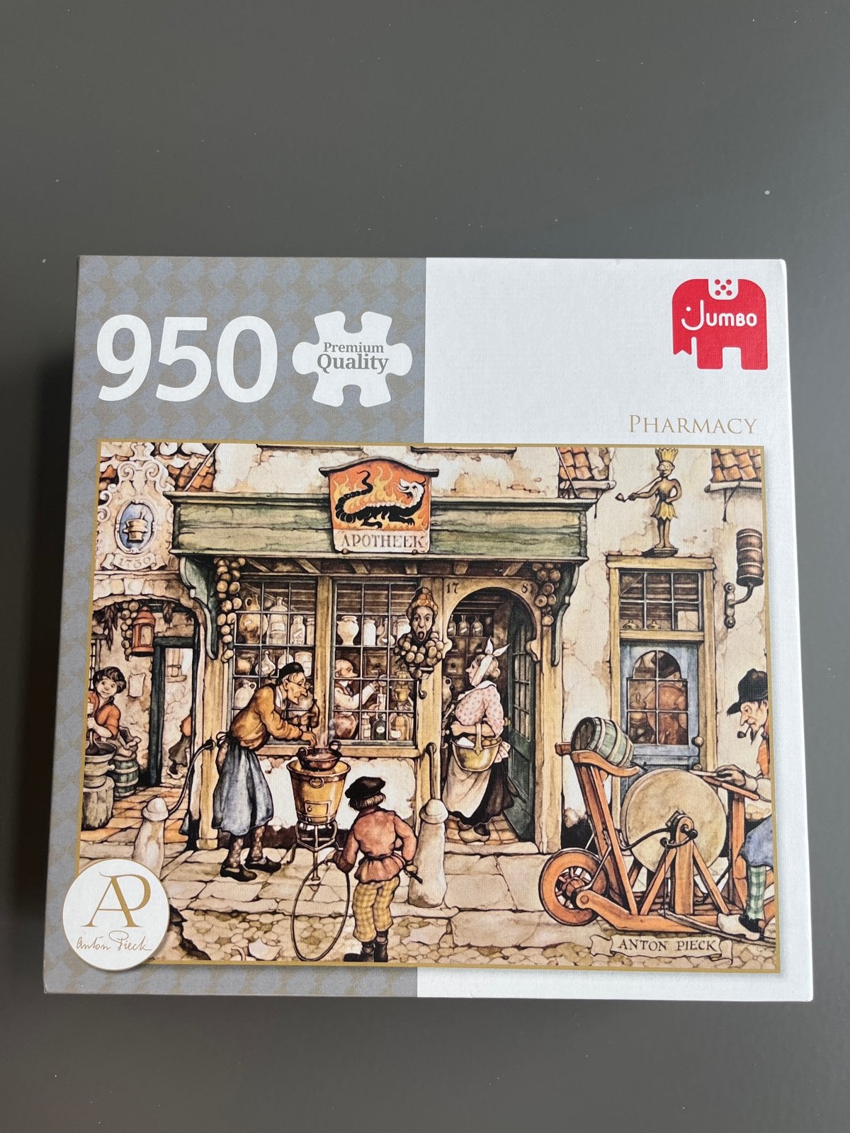 Jumbo Anton Pieck Apotheek Puzzel 950 Stukjes, Ophalen, 500 t/m 1500 stukjes, Zo goed als nieuw, Legpuzzel