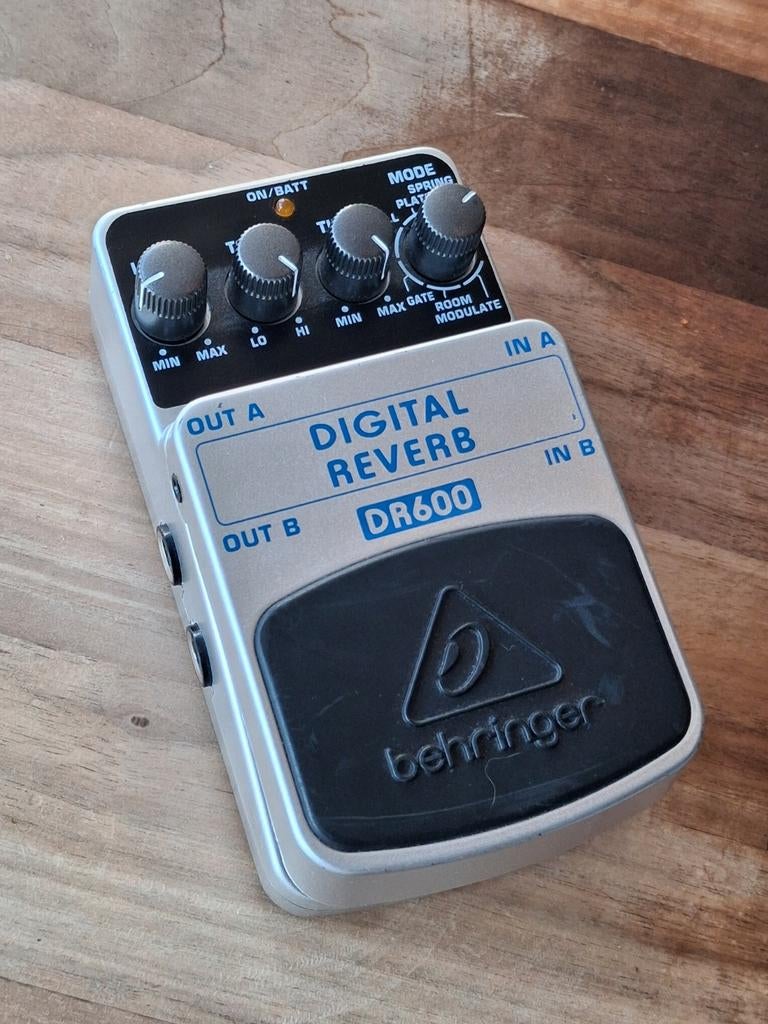 Behringer DR600 Digital Reverb Gitaar Pedaal, Muziek en Instrumenten, Effecten, Ophalen of Verzenden, Zo goed als nieuw, Reverb
