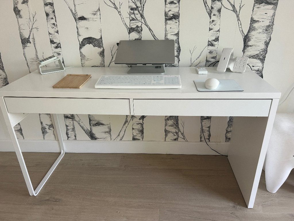 IKEA buro Micke 142 x 50, Huis en Inrichting, Bureaus, Ophalen, Gebruikt, 50 cm, 142 cm