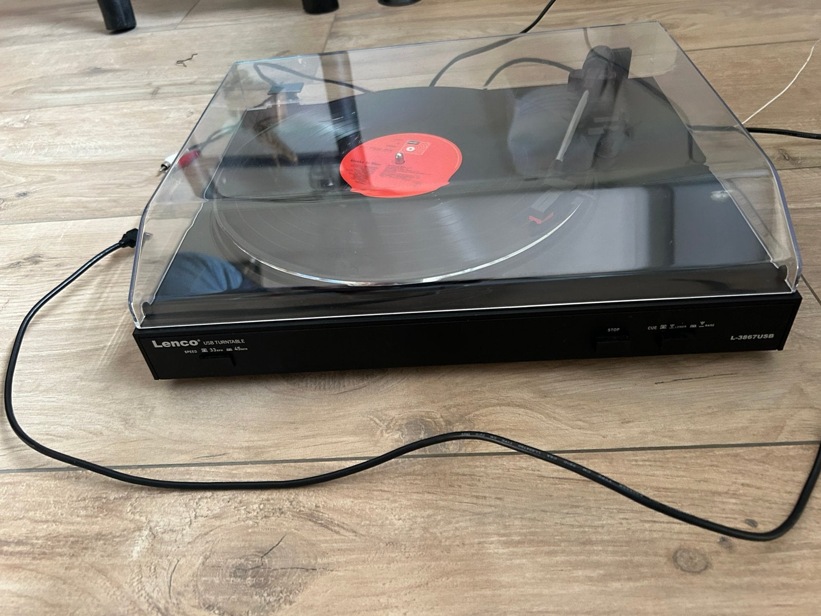 Lenco L-3867USB Platenspeler, Audio, Tv en Foto, Platenspelers, Gebruikt, Platenspeler, Overige merken, USB-aansluiting, Ophalen