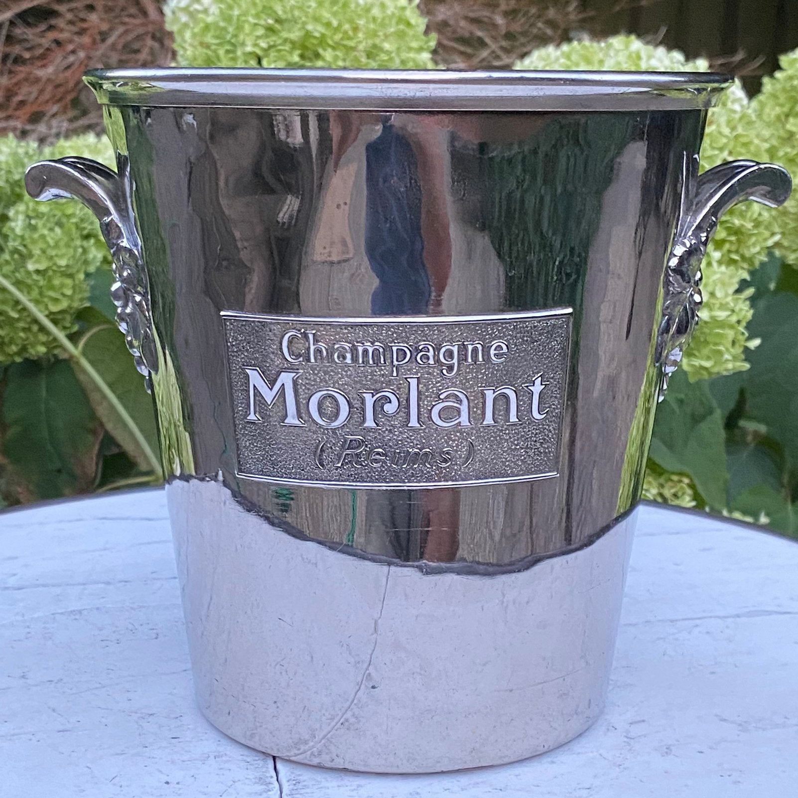 Vintage Champagnekoeler, MORLANT Champagne Cooler, Bar Hotel, Vintage, Gebruikt, Ophalen of Verzenden, Metaal