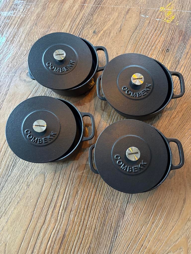 Combekk Dutch Oven Mini Pannenset - Gietijzer, Nieuw, Pannenset, Ophalen of Verzenden, Gietijzer