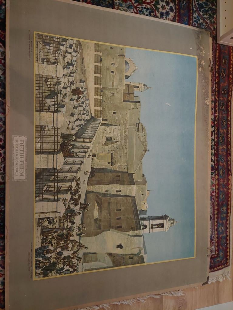 Betlehem. De basiliek der geboorte (100 x 70 cm), Ophalen of Verzenden