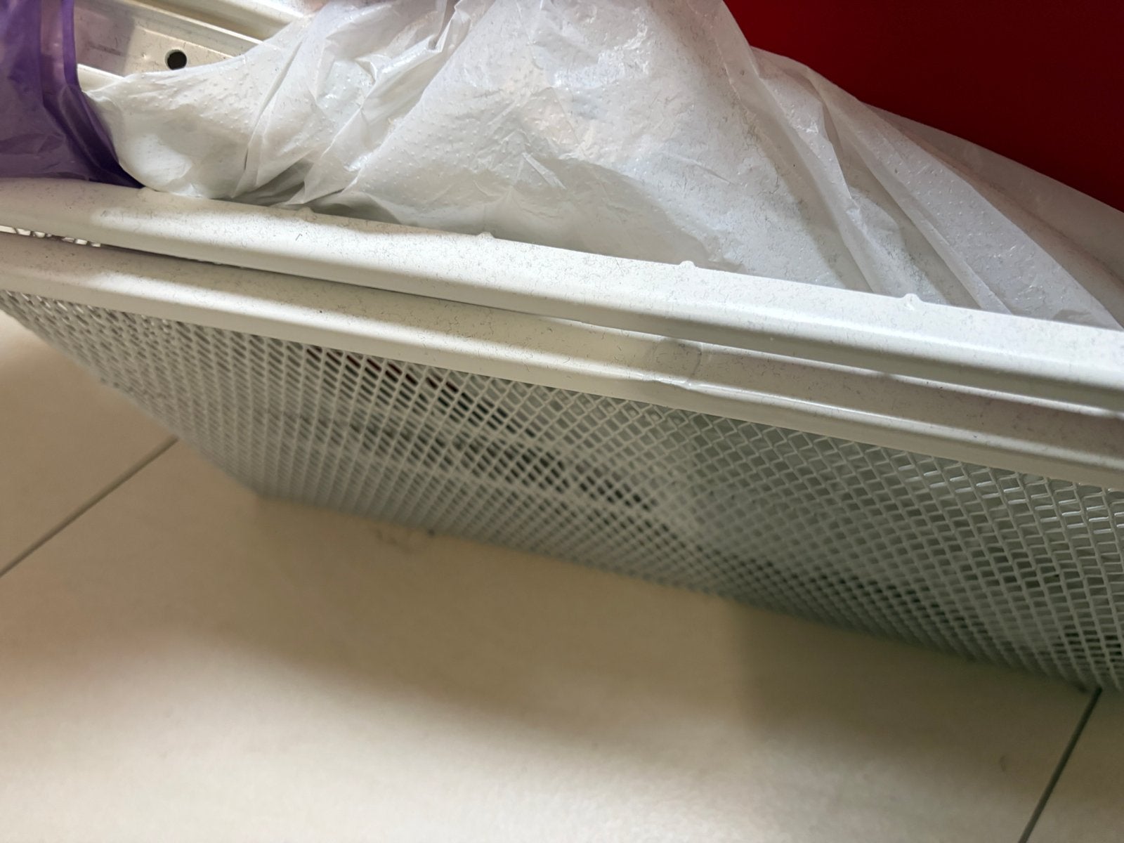 IKEA KOMPLEMENT Uittrekbare mand, wit, 50x58 cm, Met plank(en), Gebruikt, Minder dan 100 cm, Metaal