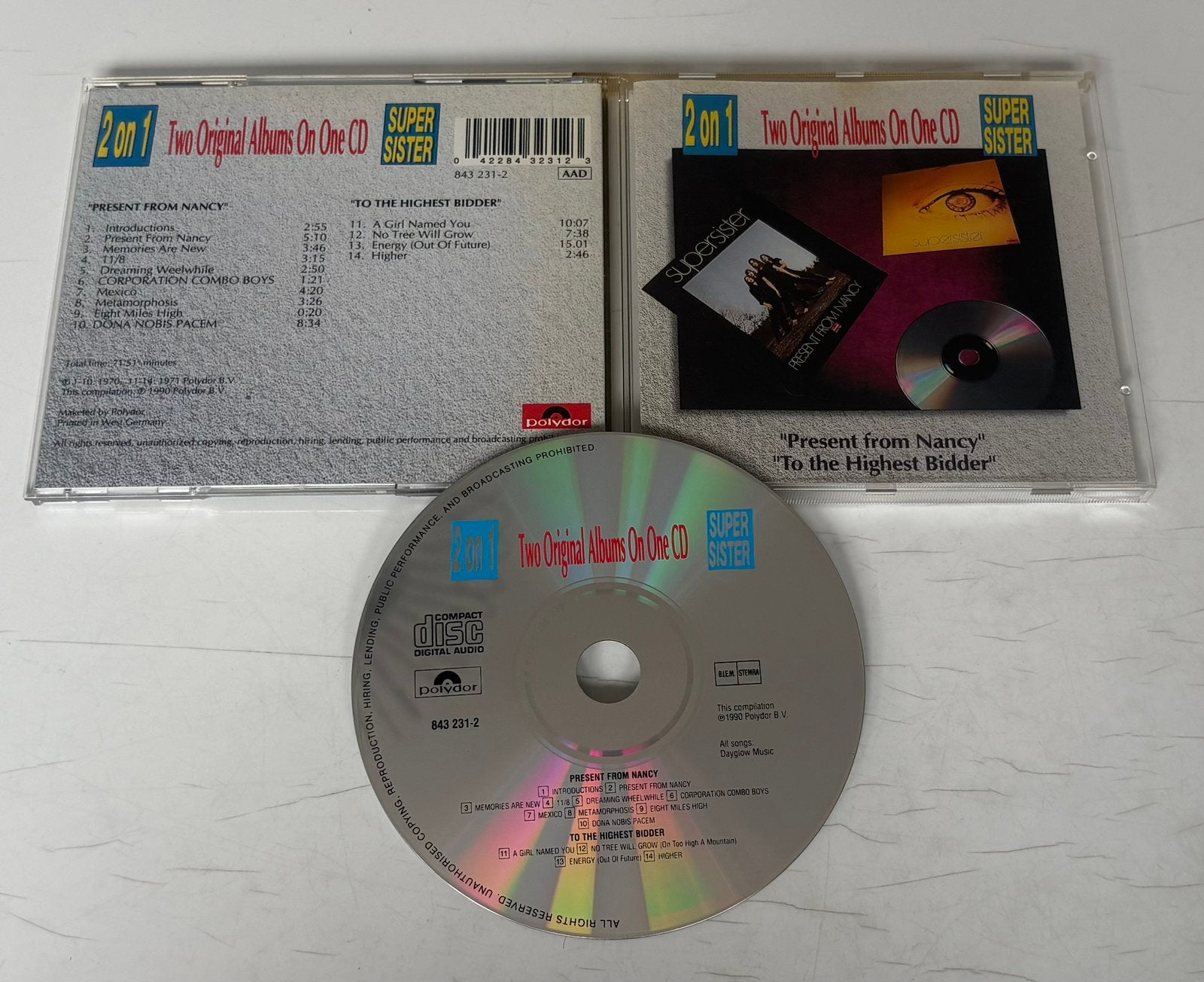 Supersister - Present form Nancy / To the highest bidder, Ophalen of Verzenden, Zo goed als nieuw, Poprock