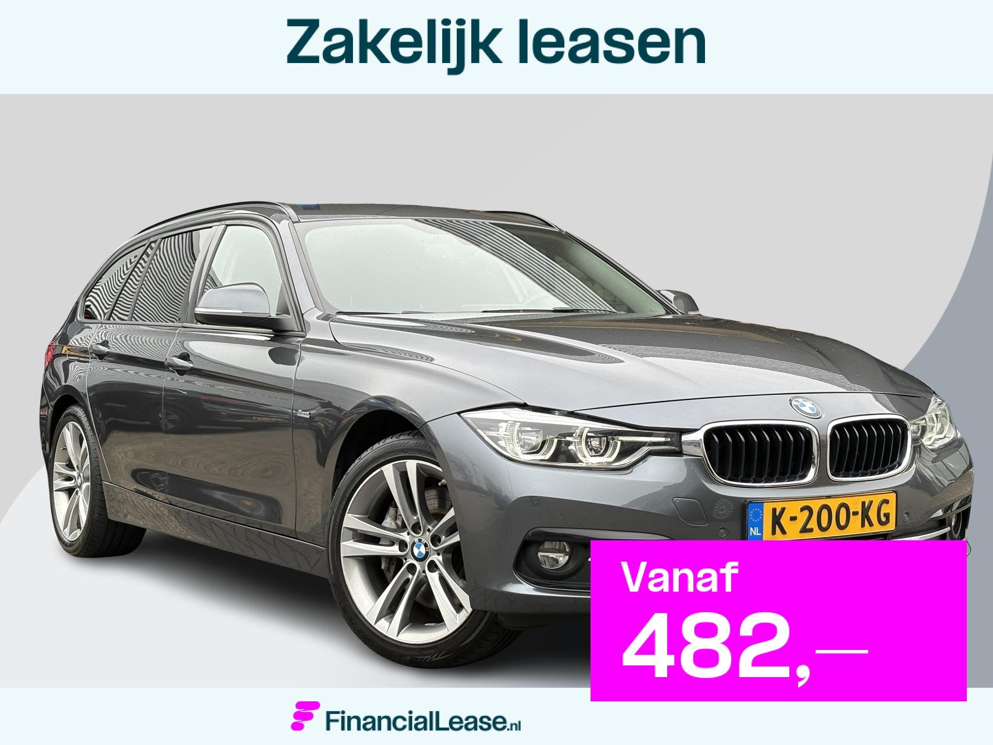 BMW 3-serie Touring 340i xDrive M Sport High Executive 326pk, Euro 6, Leder, 2998 cc, 93 €/maand