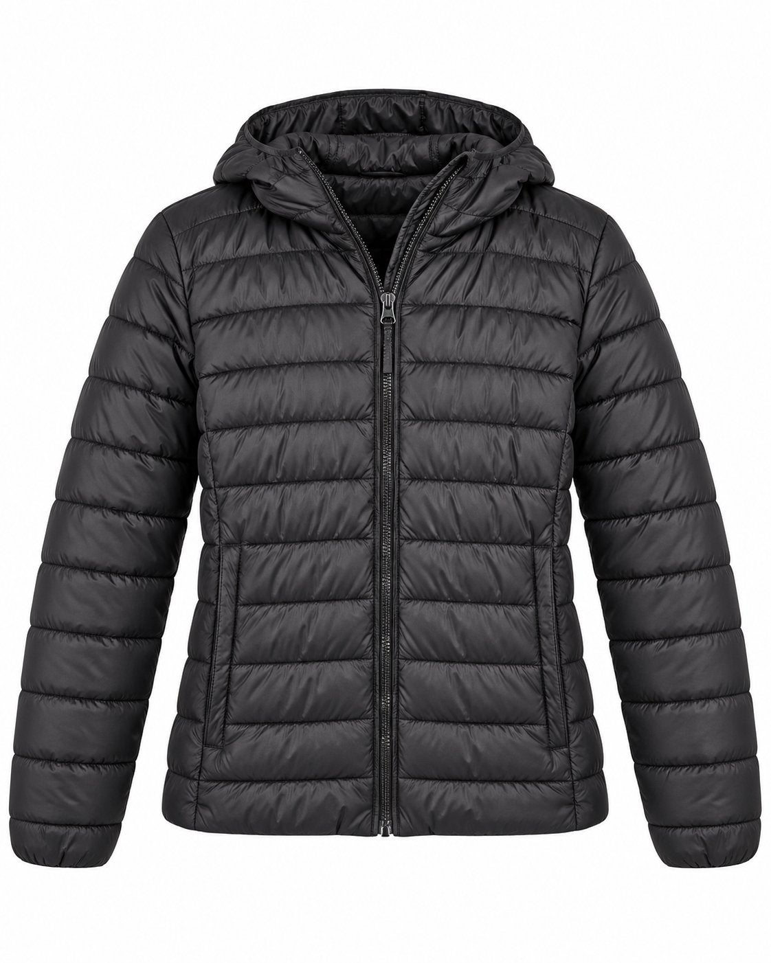 Pull & Bear dames winterjas - Zwart, Ophalen of Verzenden, Gedragen, Maat 42/44 (L), Zwart