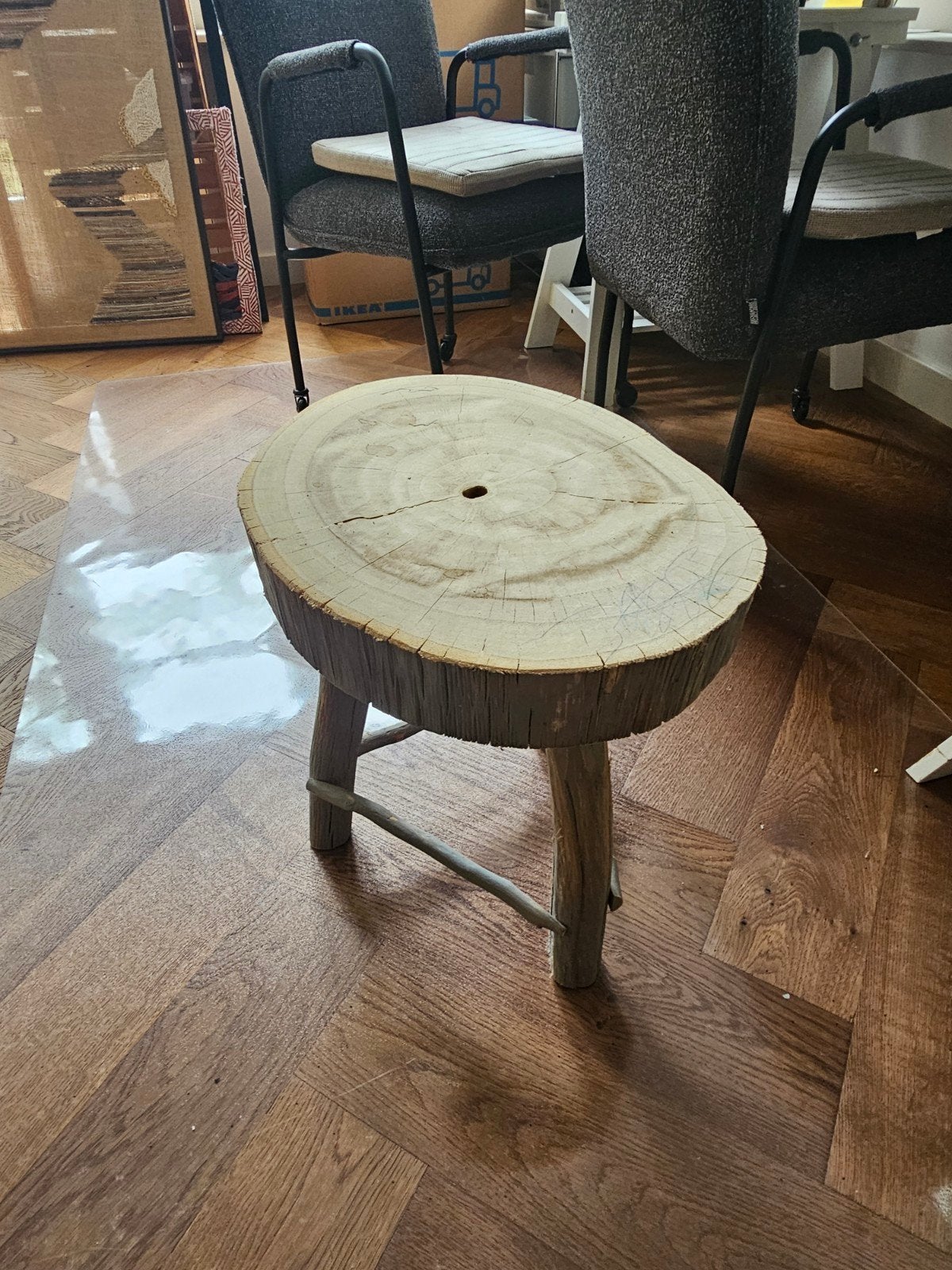 Mini tafel, Ophalen