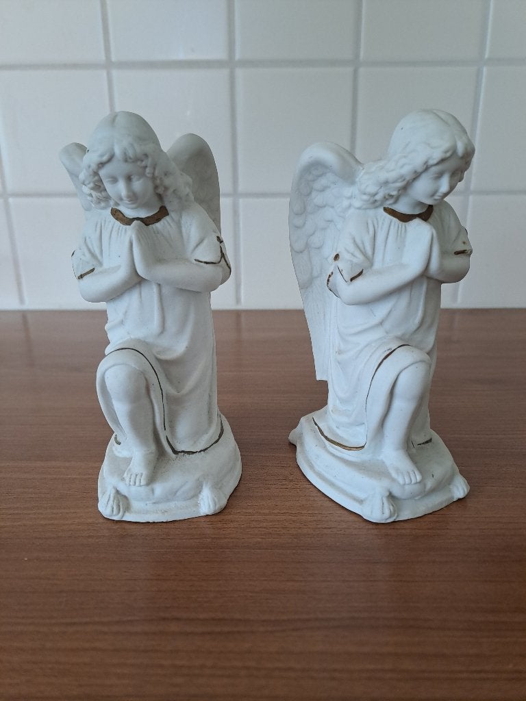 Beeldjes engel porselein, Verzamelen, Ophalen of Verzenden, Zo goed als nieuw, Religie