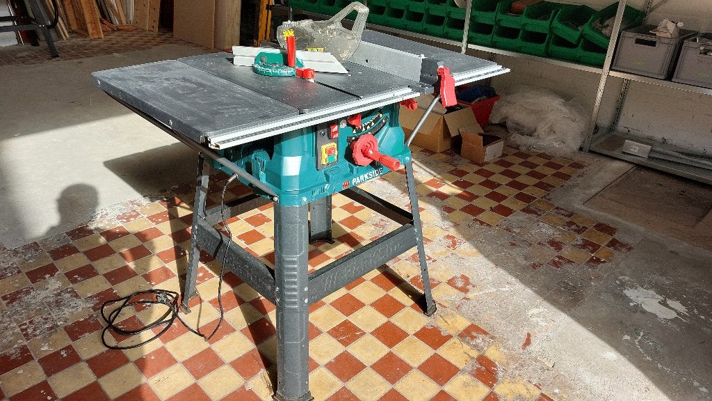 Parkside Tafelzaag - Zo goed als nieuw, Ophalen, Cirkelzaag, 30 tot 70 mm, 1200 watt of meer