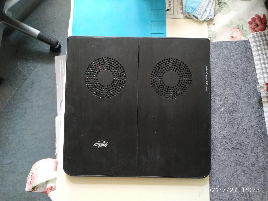 Spire PacificBreeze II notebook cooling pad 1500 RPM Zwart, Ophalen of Verzenden, Zo goed als nieuw