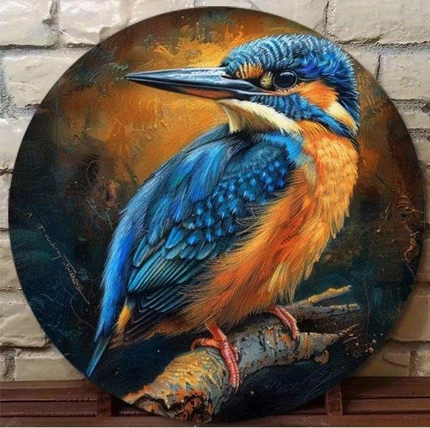 ijsvogel ( metaal ), Metaal, Verzenden, Meerkleurig, Nieuw