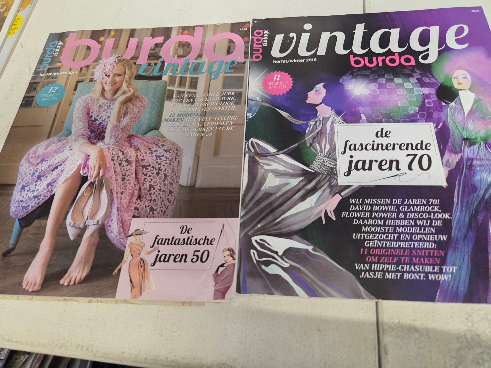 Zolderopruiming  2 x burda VINTAGE mode, Hobby en Vrije tijd, Kledingpatronen, Vrouw, Overige typen, Gebruikt, Burda