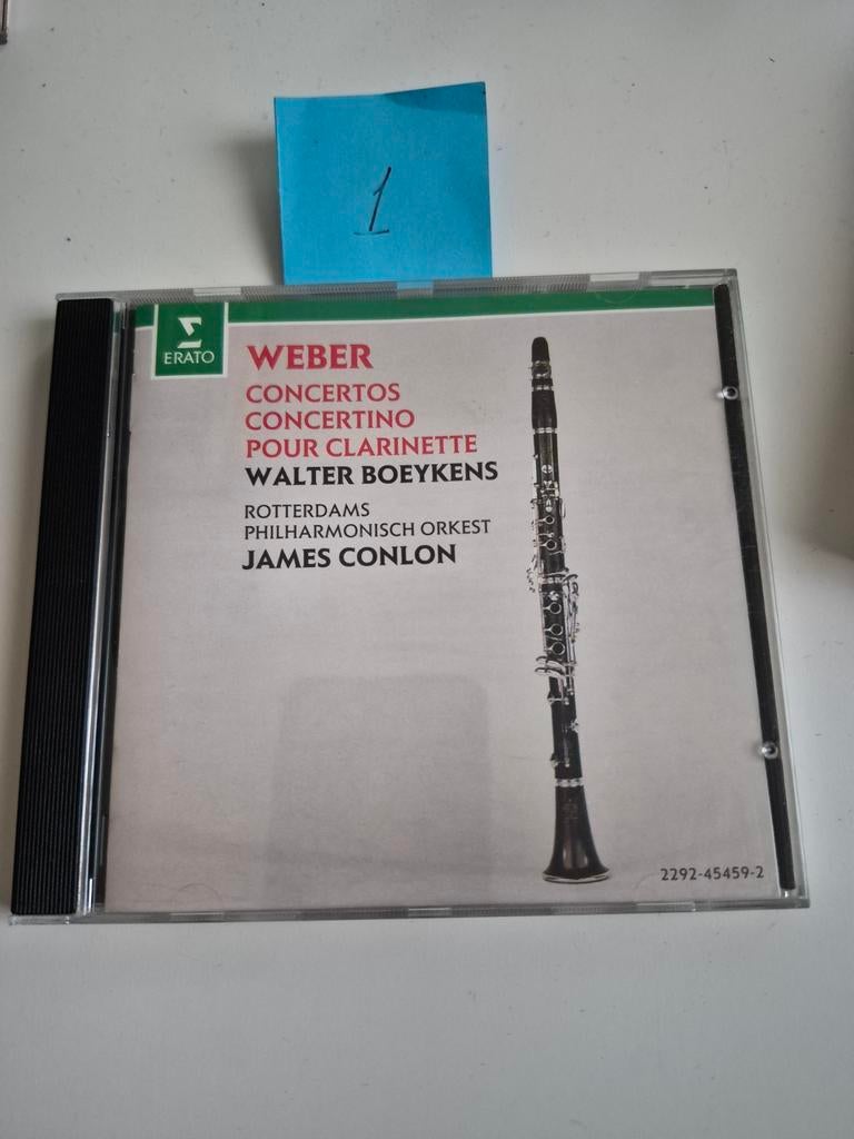 Weber Concertos Concertino voor Klarinet CD, Cd's en Dvd's, Ophalen of Verzenden, Romantiek, Gebruikt, Orkest of Ballet