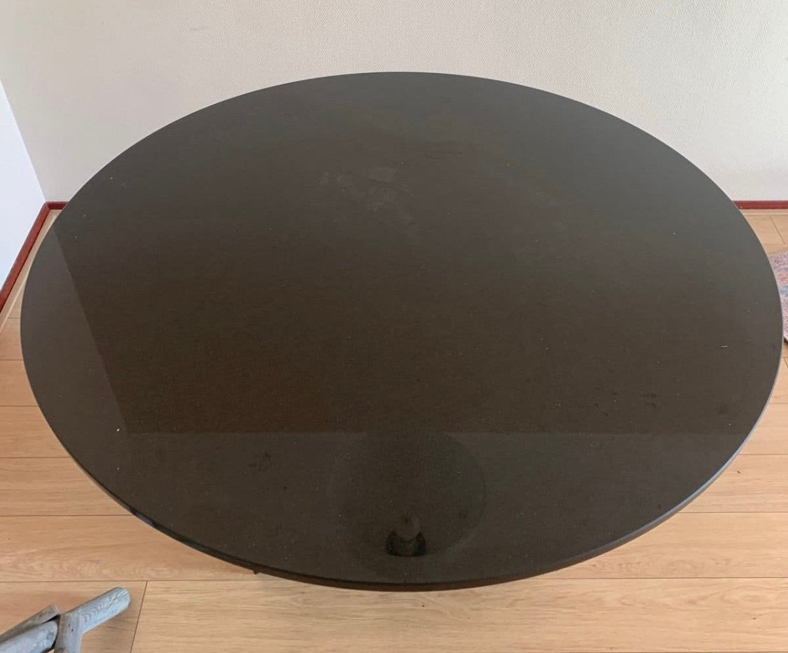 Tafel vintage schitterende marmer eettafel uit de jaren 80., Ophalen of Verzenden