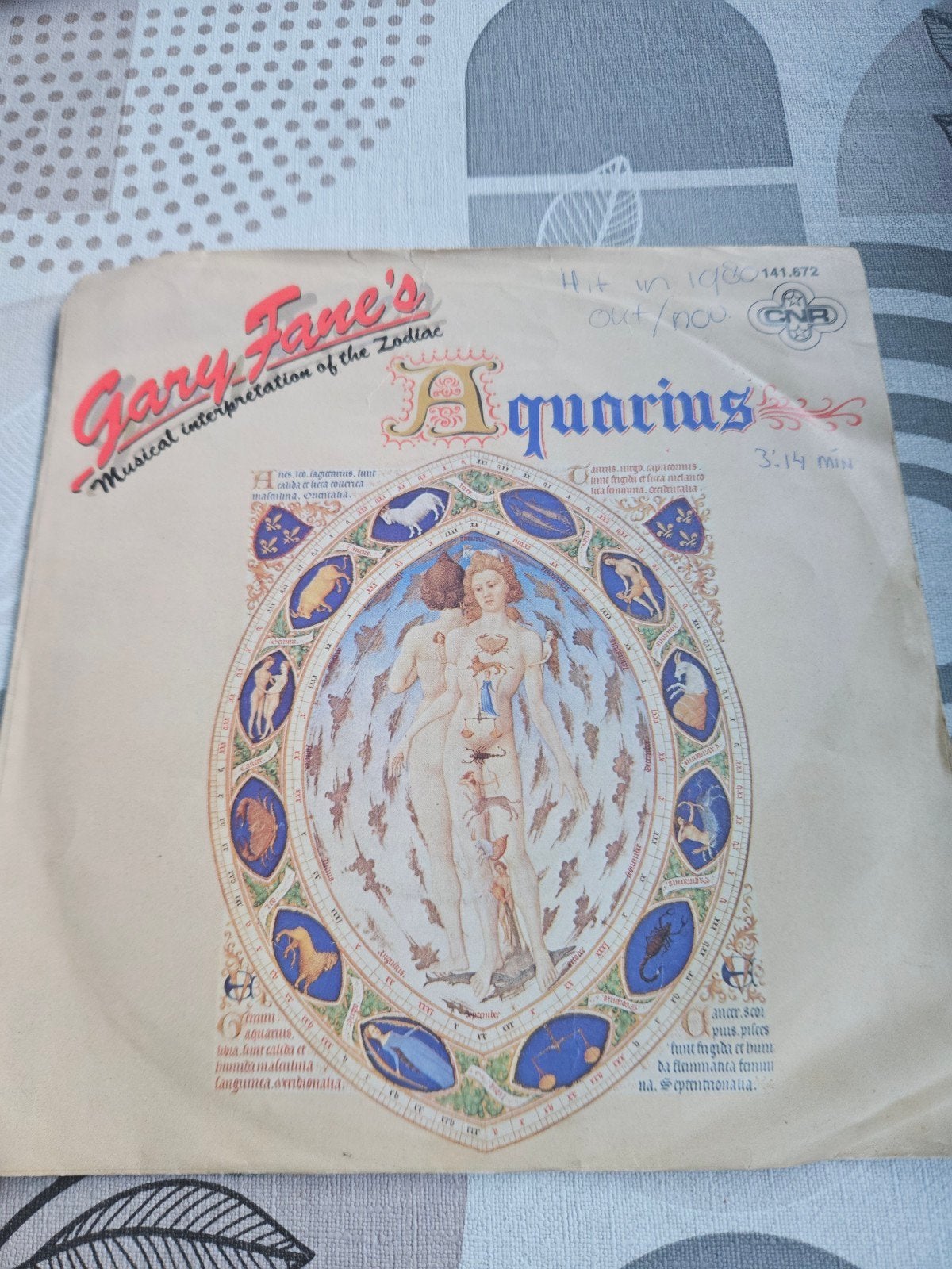 Gary Fane - Aquarius (From the album Horoscope) Vinyl Single, Gebruikt, 7 inch, Ophalen of Verzenden, Pop