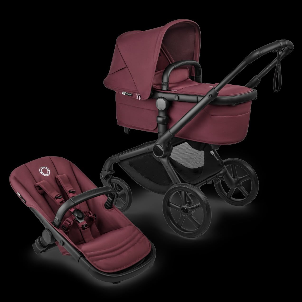 Bugaboo Fox 3 Renew kinderwagen – kleur burgundy, Ophalen, Zo goed als nieuw, Bugaboo