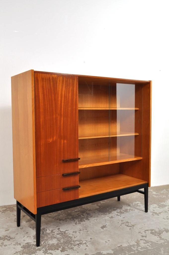 Vintage kast František Mezulanik book case jaren 60, Gebruikt, 100 tot 150 cm, 100 tot 150 cm, Ophalen of Verzenden