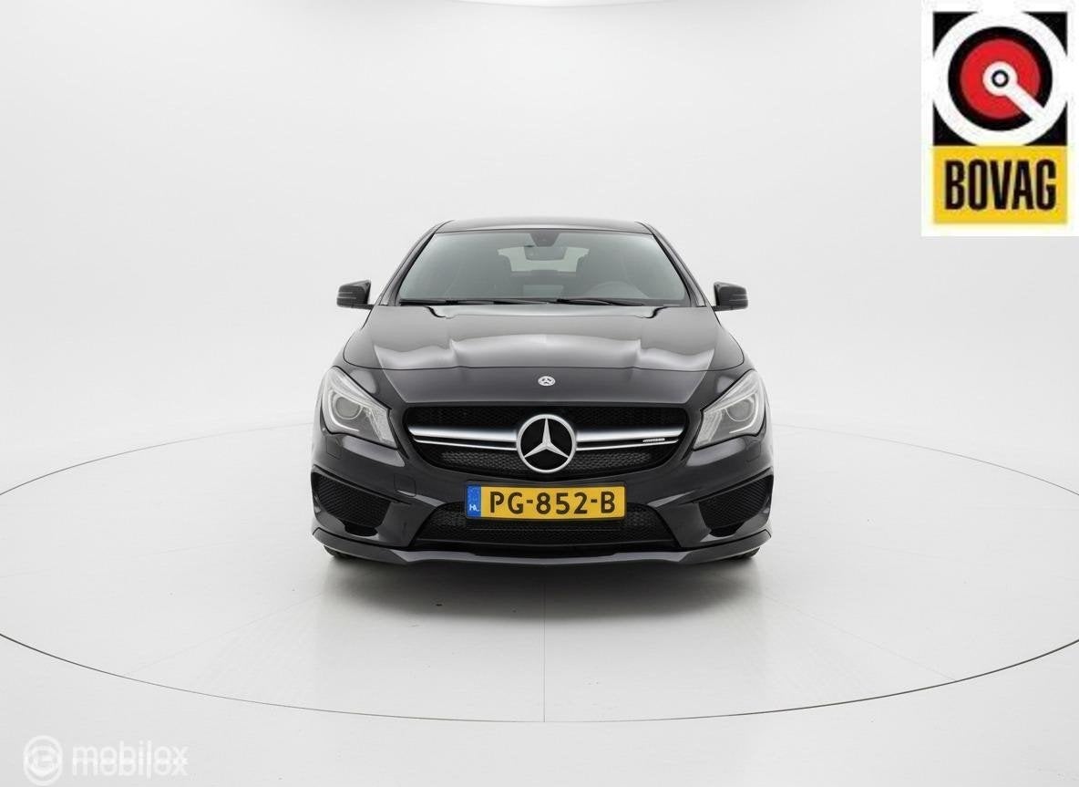 Mercedes CLA AMG 45 4MATIC 2016 381PK/H&K/CRUISE/LEDER/NIGHT, Automaat, CLA, Gebruikt, 4 cilinders