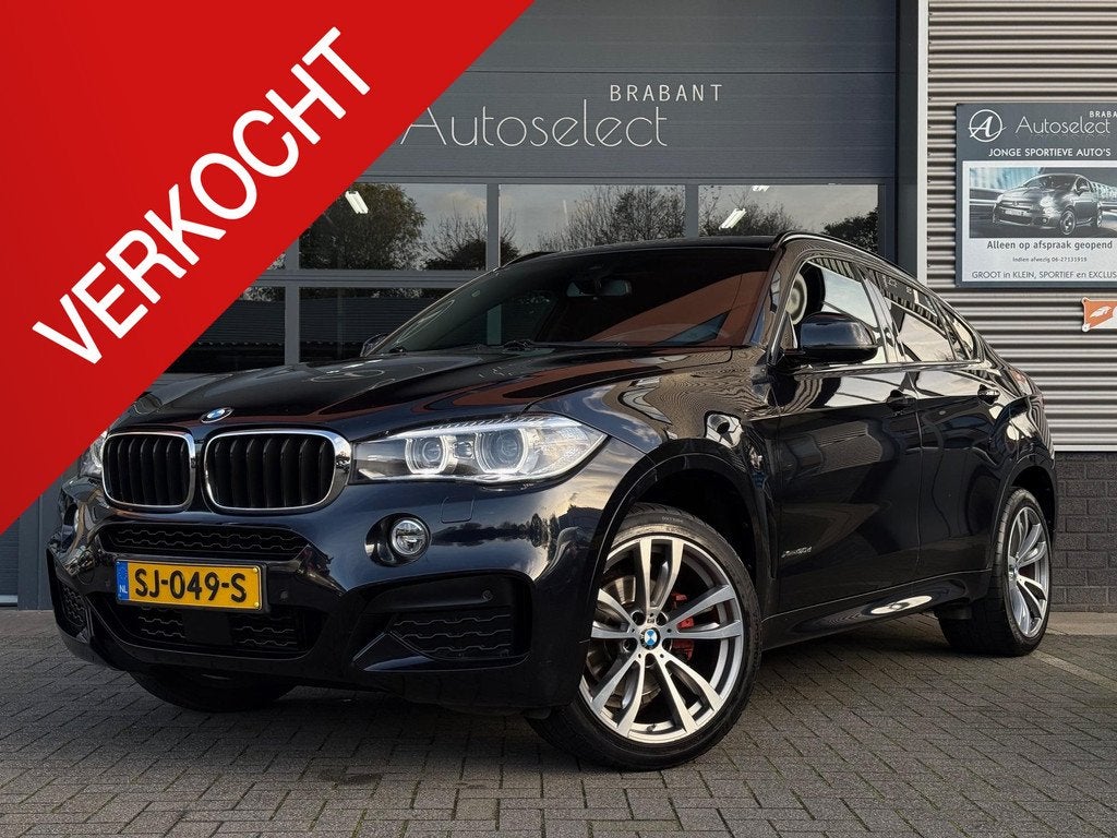 BMW X6 xDrive30d High Executive Pano HeadUp Memory, Auto's, BMW, Automatische klimaatregeling, Gebruikt, 2993 cc, Zwart