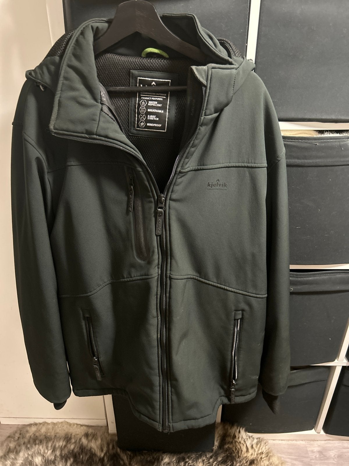 Warme Kjelvik winterjas 3XL donkergroen, Kleding | Heren, Ophalen of Verzenden, Zo goed als nieuw, Overige maten, Groen