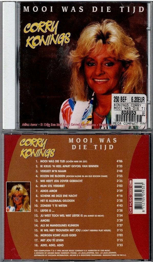 CORRY KONINGS MOOI WAS DIE TIJD, Ophalen of Verzenden, Gebruikt, Levenslied of Smartlap