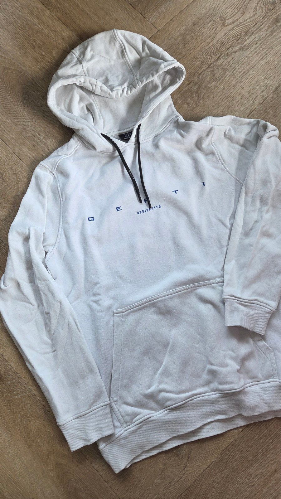 Witte GENTI UNDISPUTED hoodie - Maat S, Kleding | Heren, Wit, Ophalen of Verzenden, Zo goed als nieuw, Maat 46 (S) of kleiner