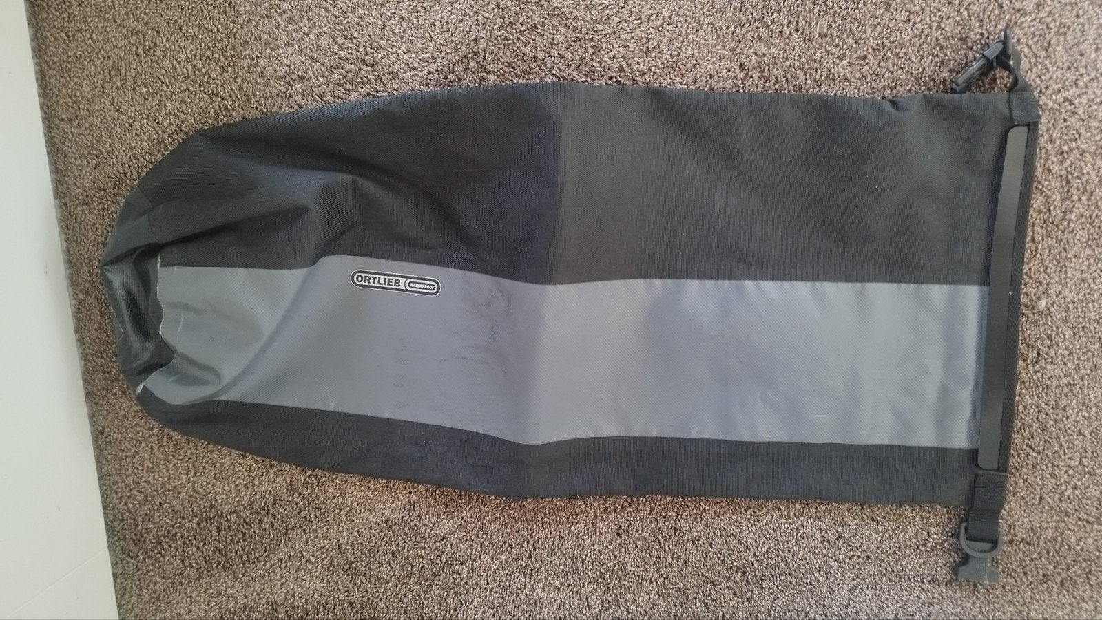 Ortlieb Waterproof Dry Bag - 22L - Zwart/Grijs, Fietsen en Brommers, Ophalen of Verzenden, Gebruikt, Ortlieb