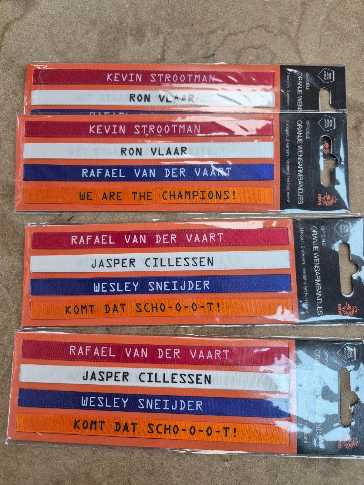 Oranje Wensarmbandjes KNVB - Voetbal Oranje Team, Ophalen of Verzenden