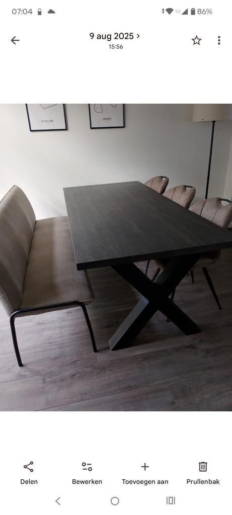 Eet tafel, Verzenden, Zo goed als nieuw, Rechthoekig, 50 tot 100 cm