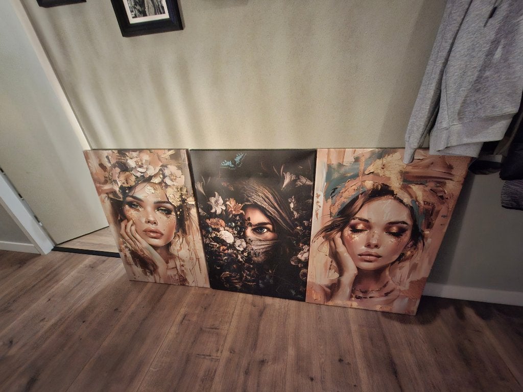 Canvas schilderijen, Ophalen, Zo goed als nieuw, Schilderij, 75 – 100