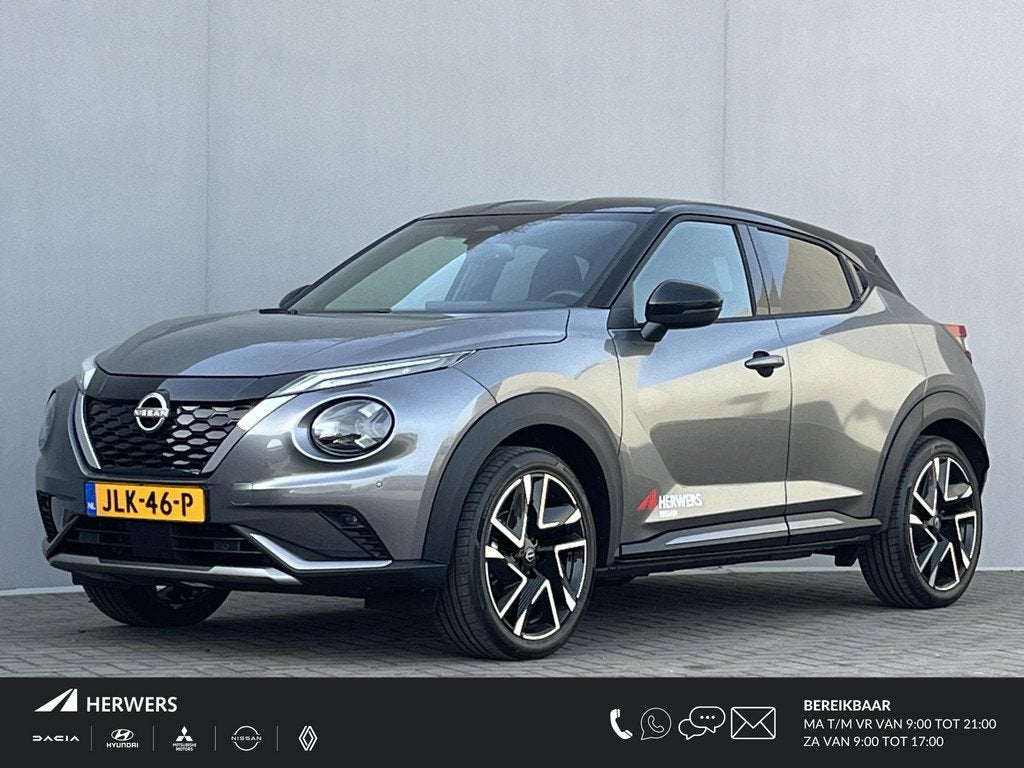 Nissan Juke 1.6 Hybrid N-Design / Cold Pack Light / Apple Ca, Auto's, Nissan, Stof, Origineel Nederlands, Bedrijf, Automatische klimaatregeling