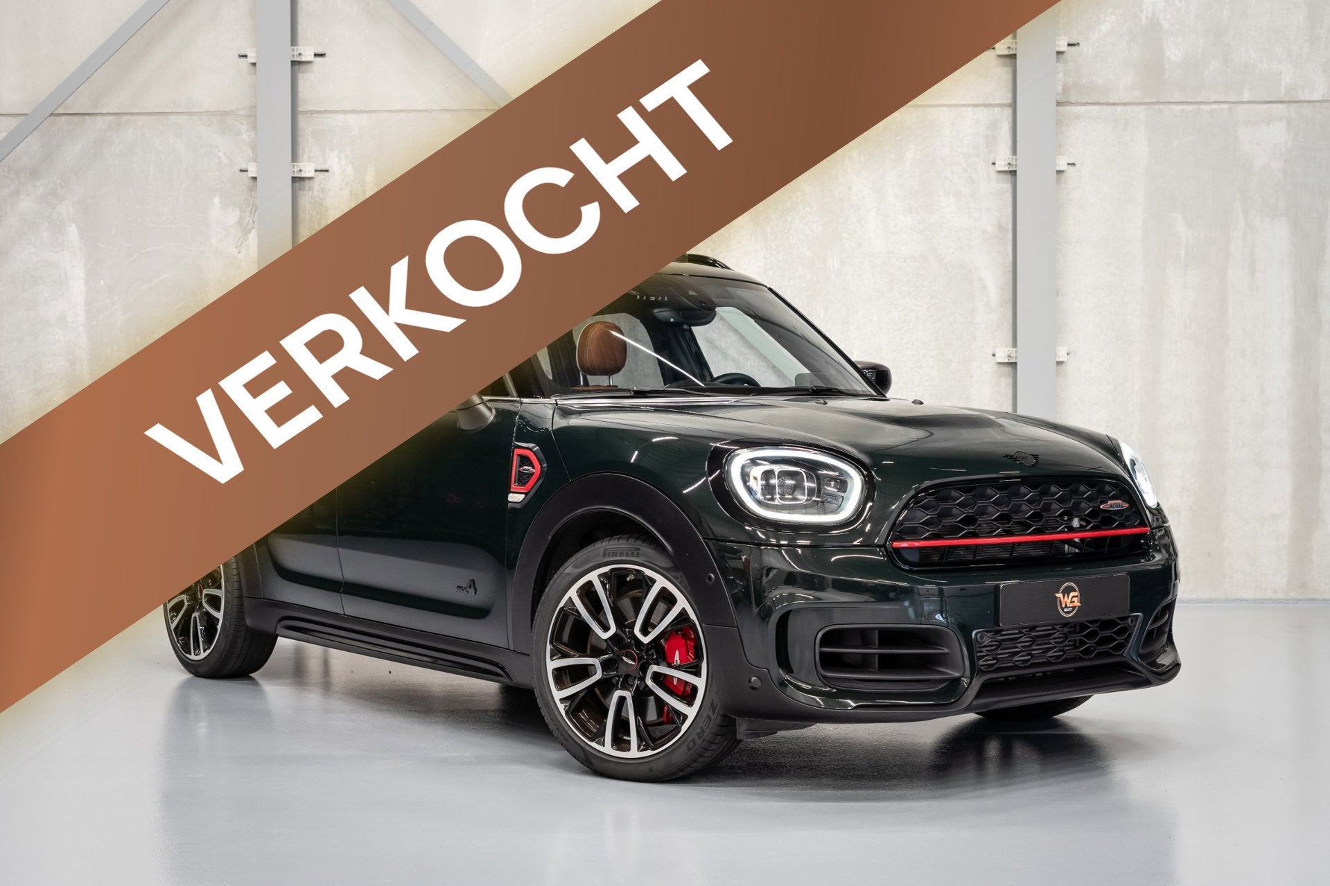 Mini Countryman 2.0 John Cooper Works ALL4 | Head up | Memor, Auto's, 1998 cc, Gebruikt, Leder, Vierwielaandrijving