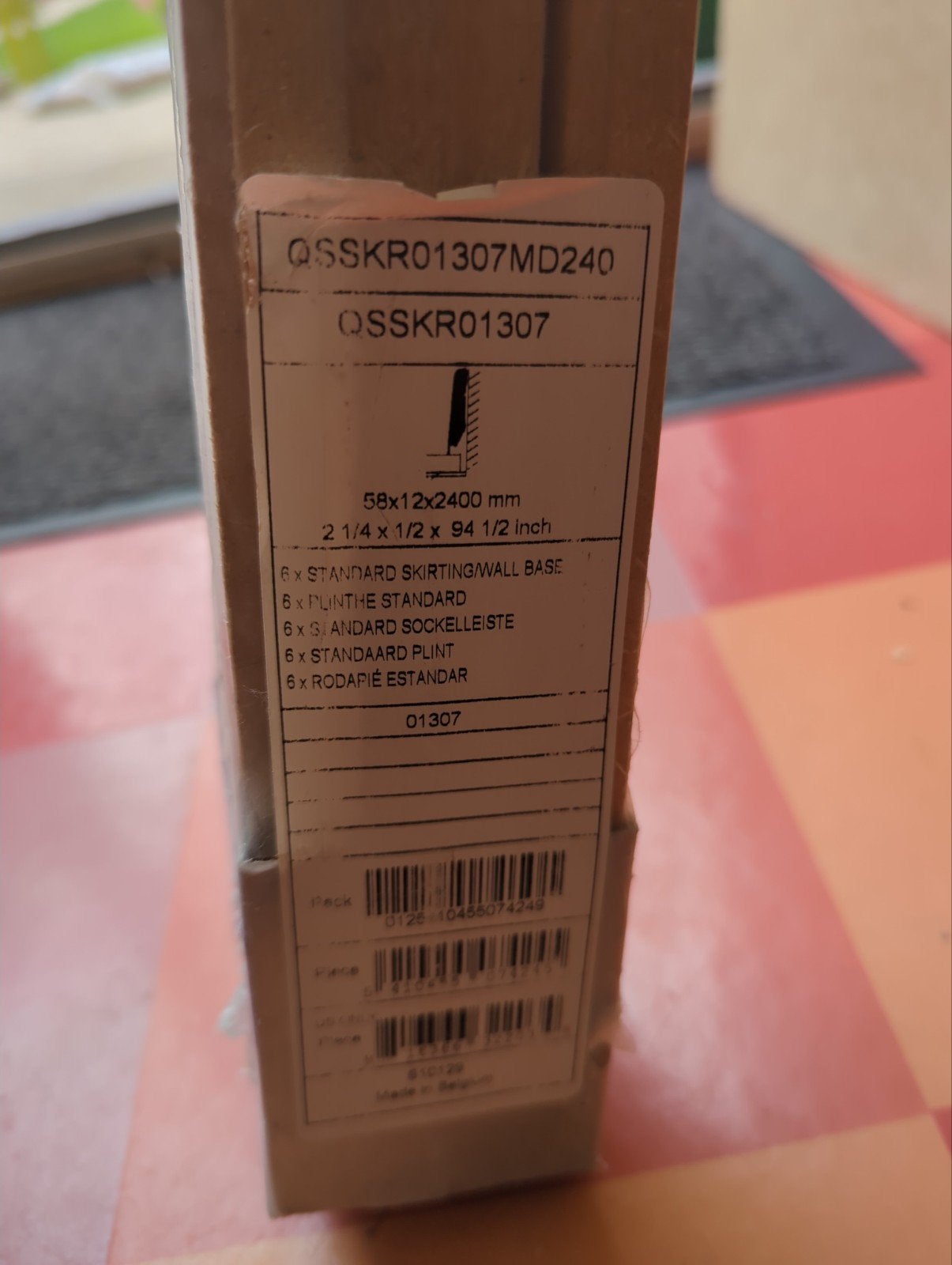 6 Quick Step laminaat plinten essen/ahorn 2.4m, Ophalen