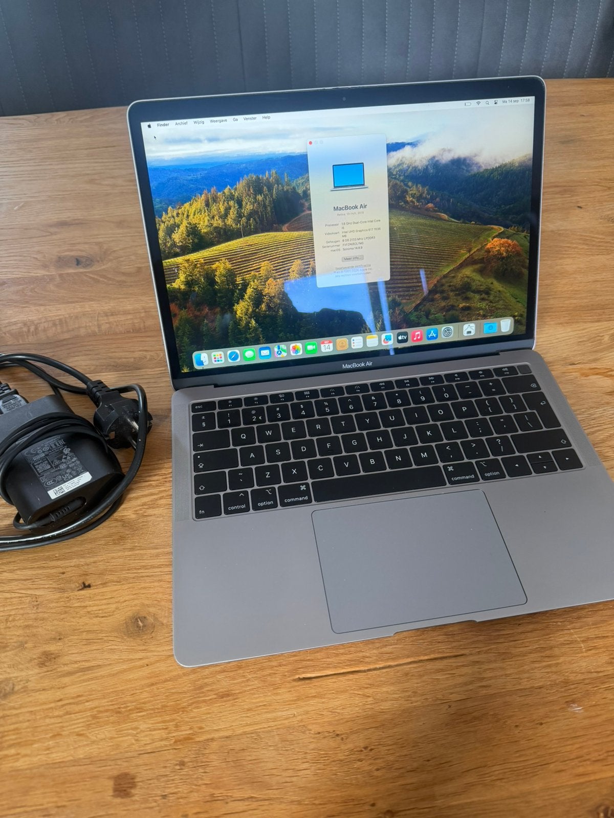 Macbook Air 13” 2019 i5, 256GB SSD, 8GB Ram, Apple, Apple, Ophalen of Verzenden, Zo goed als nieuw