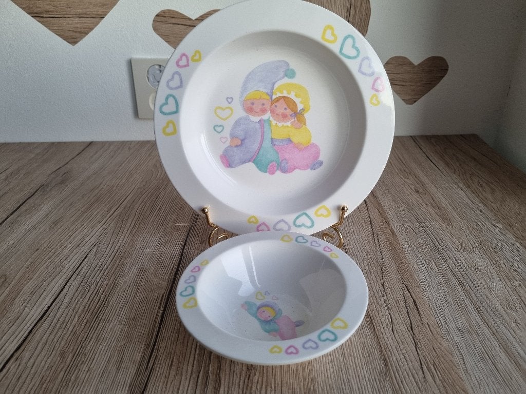Zeldzaam Vintage Baby Servies van Moeders voor Moeders 1991, Kunststof, Overige merken, Verzenden, Vintage