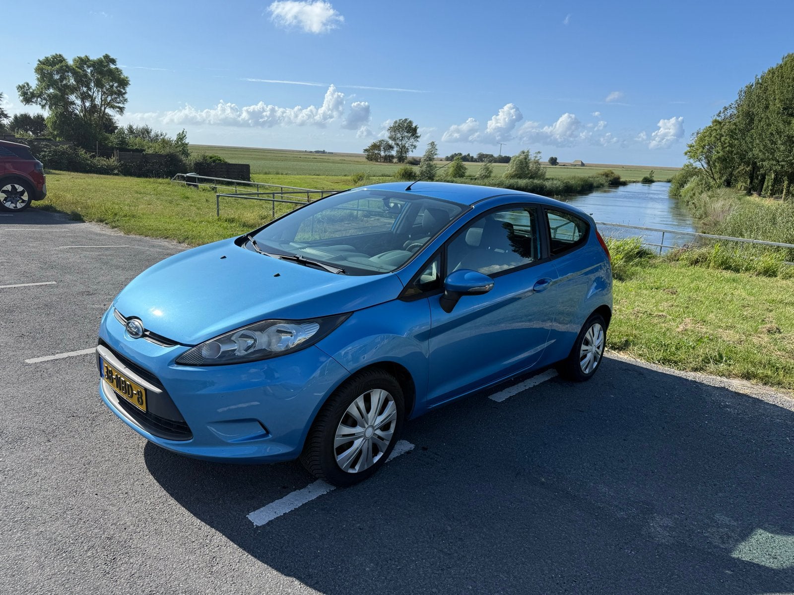 Ford Fiësta 1.25 44KW 3DR 2010 Blauw nieuwe apk!, Voorwielaandrijving, 4 cilinders, Blauw, Origineel Nederlands
