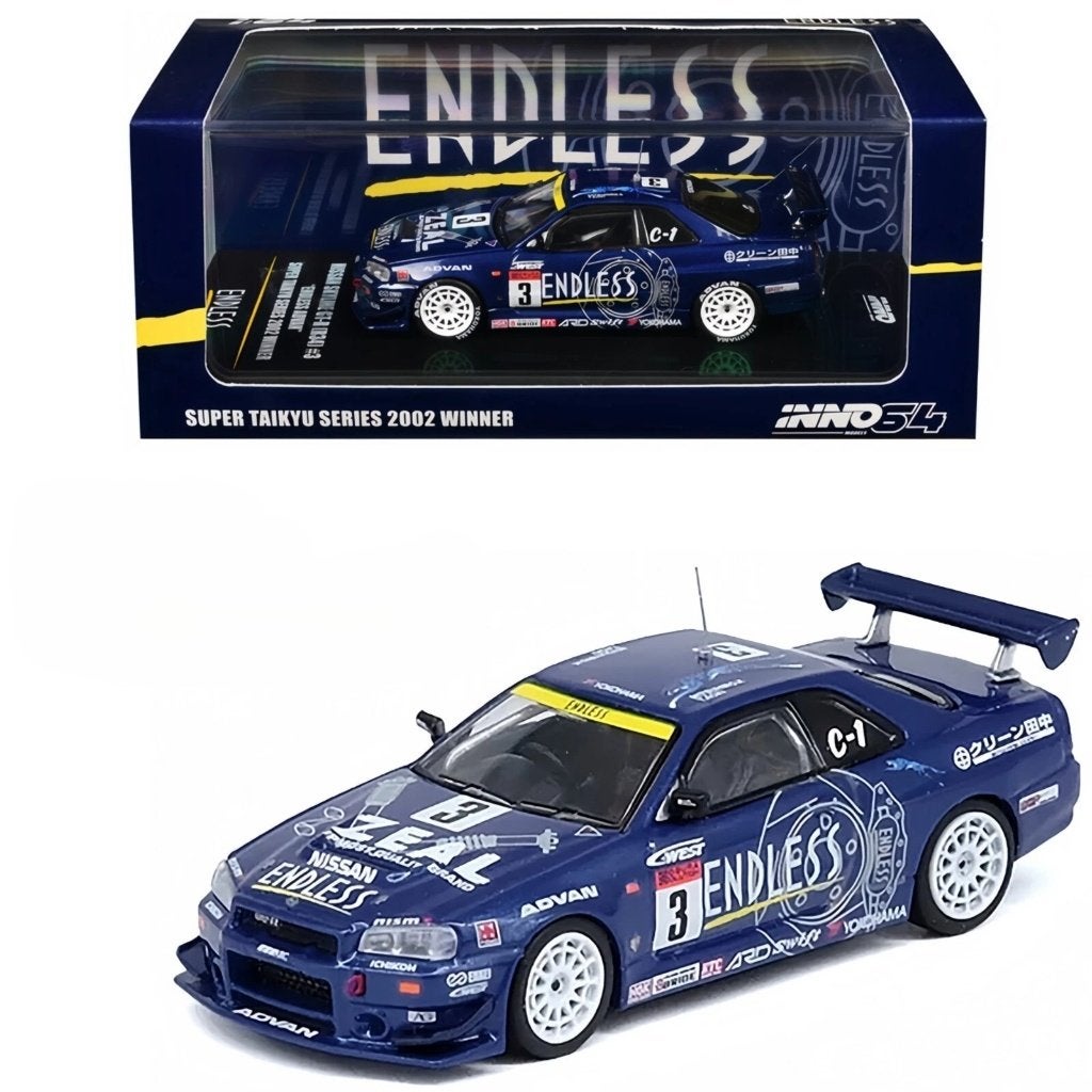 Nissan Skyline GT-R (R34) van Inno64 1/64 Endless Advan #3, Ophalen of Verzenden, Nieuw, Auto